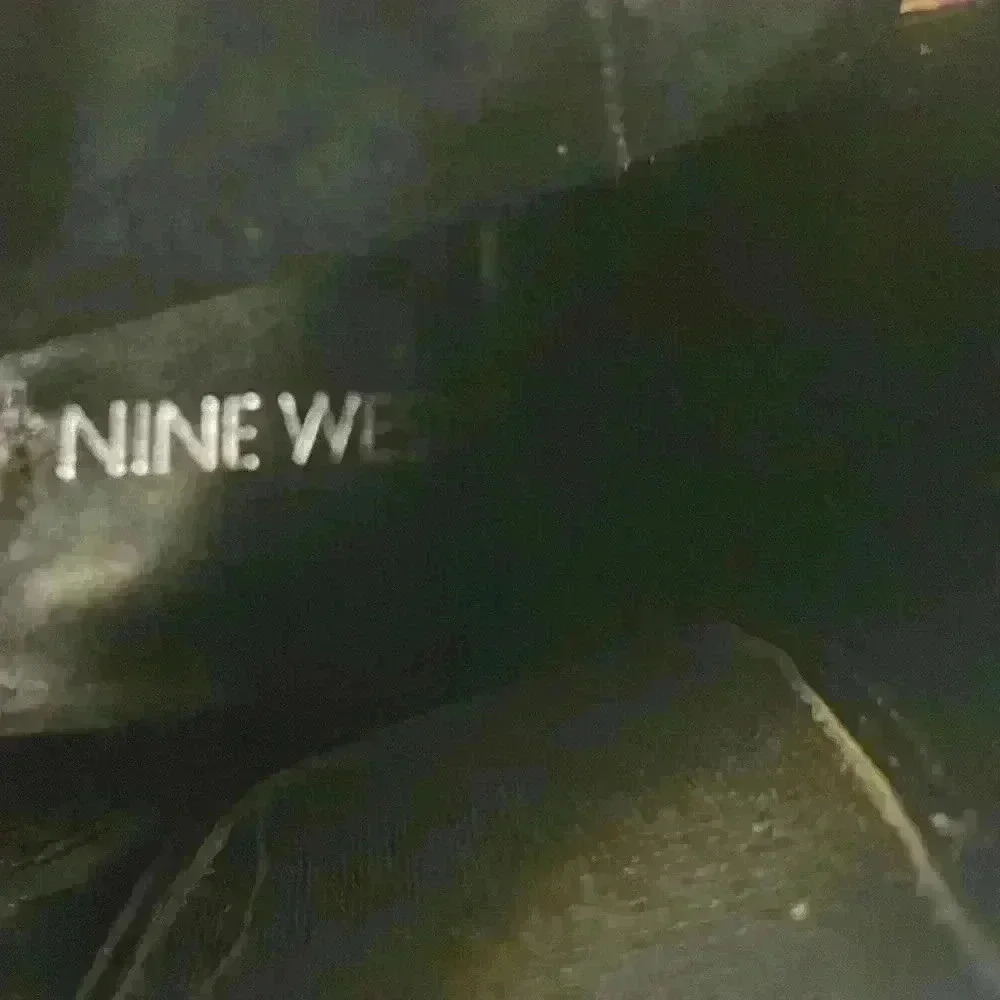 Nine West Black Suede Booties 4.5” Heel With Wide Black Elastic Design Size9 - Picture 8 of 9